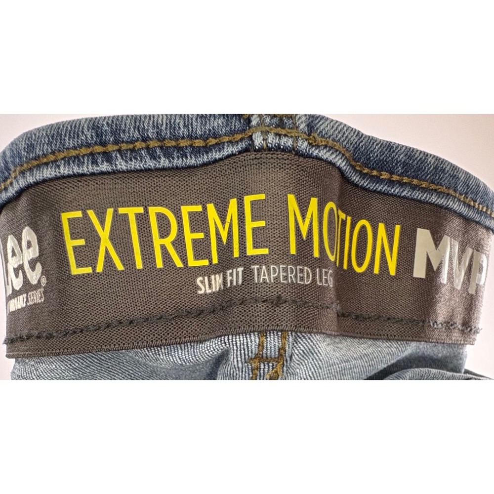 Lee Extreme Men's Denim Straight Leg Comfort Jeans Cotton Medium Wash Sz 38x29 - Picture 6 of 10